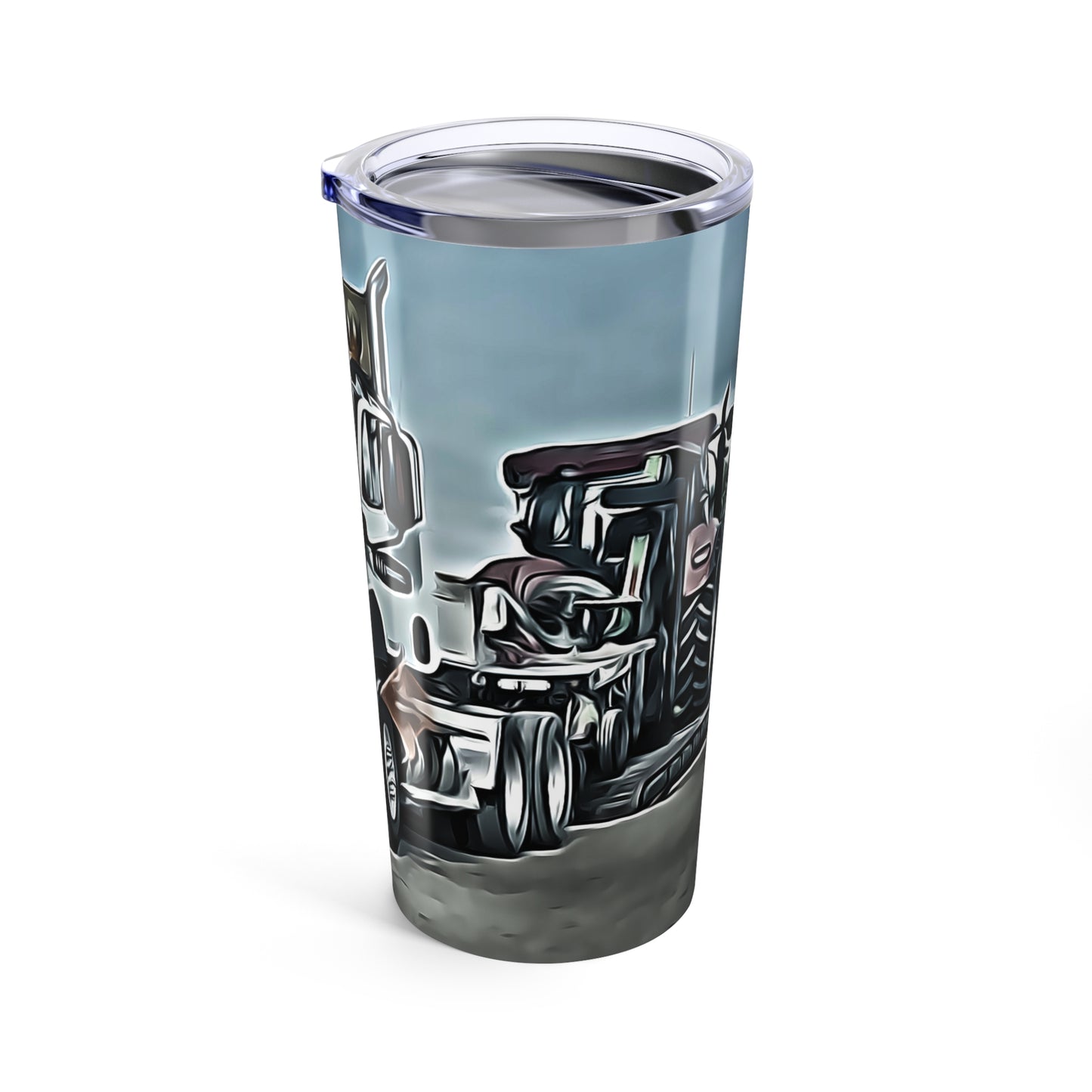 20oz Tumbler - Heavy Haul Semi Design