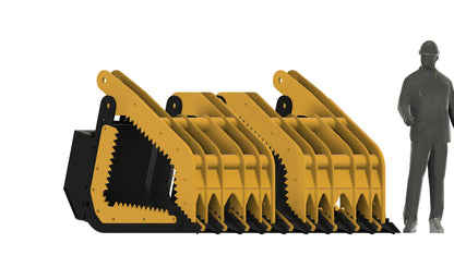 Payloader / Wheel Loader - All in One - Brush / Demolishing Grapple