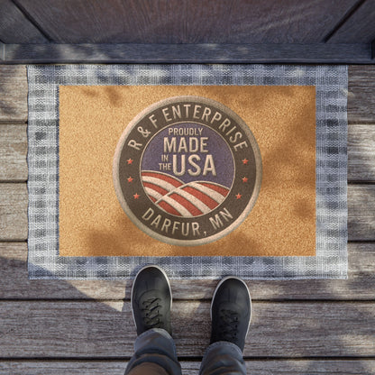 Proudly Made in the USA Doormat - Rustic Home Entry Mat