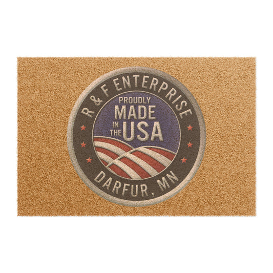 Proudly Made in the USA Doormat - Rustic Home Entry Mat