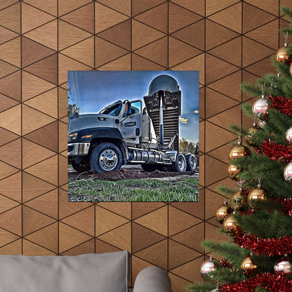 Matte Vertical Posters R & F truck