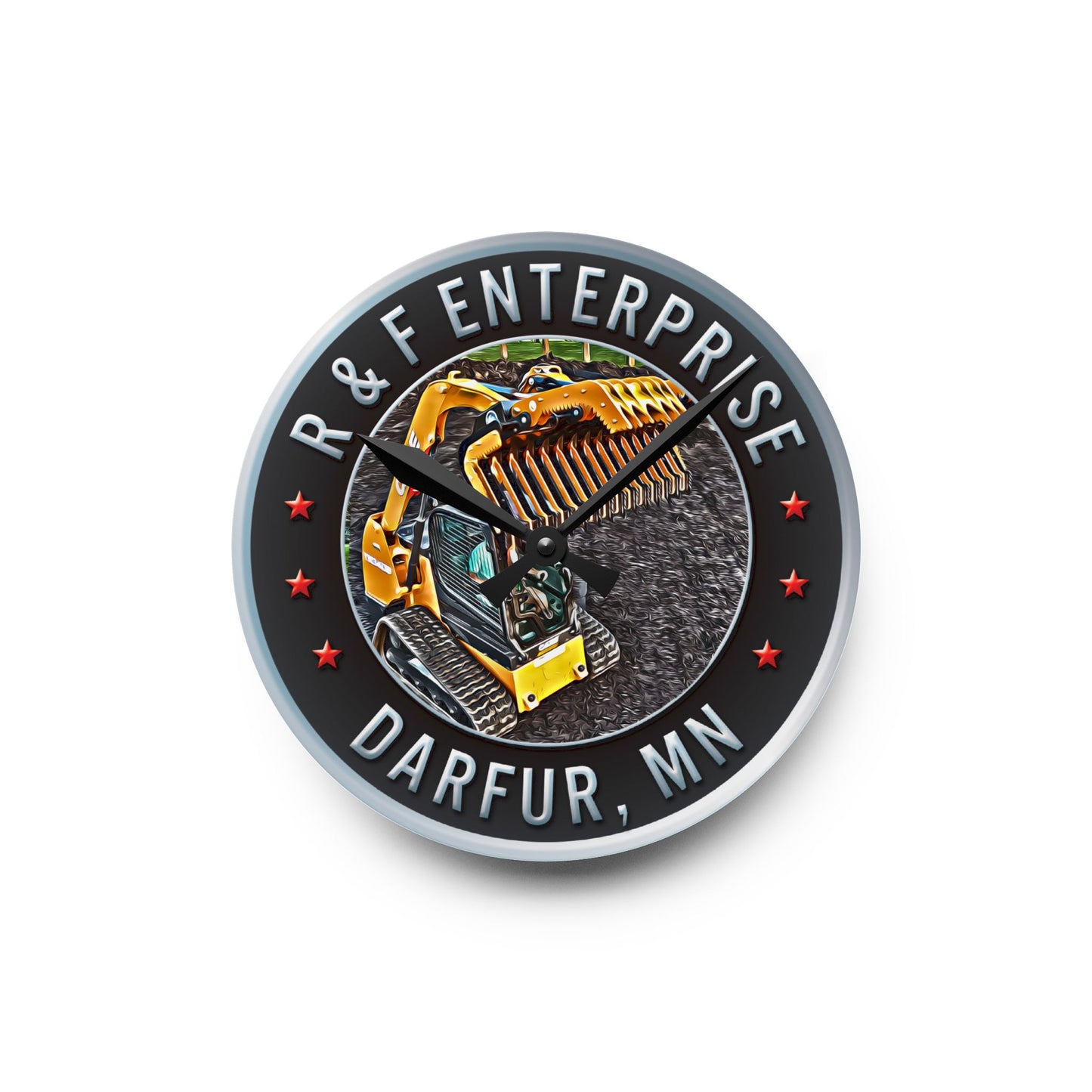 Acrylic Wall Clock - Grapple Clock