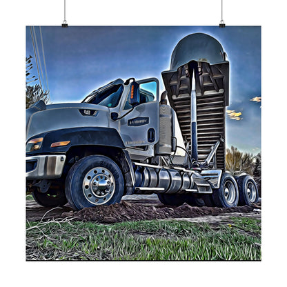 Matte Vertical Posters R & F truck