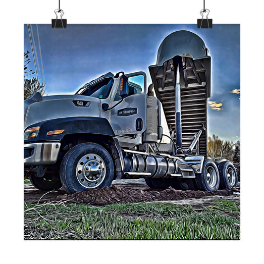 Matte Vertical Posters R & F truck