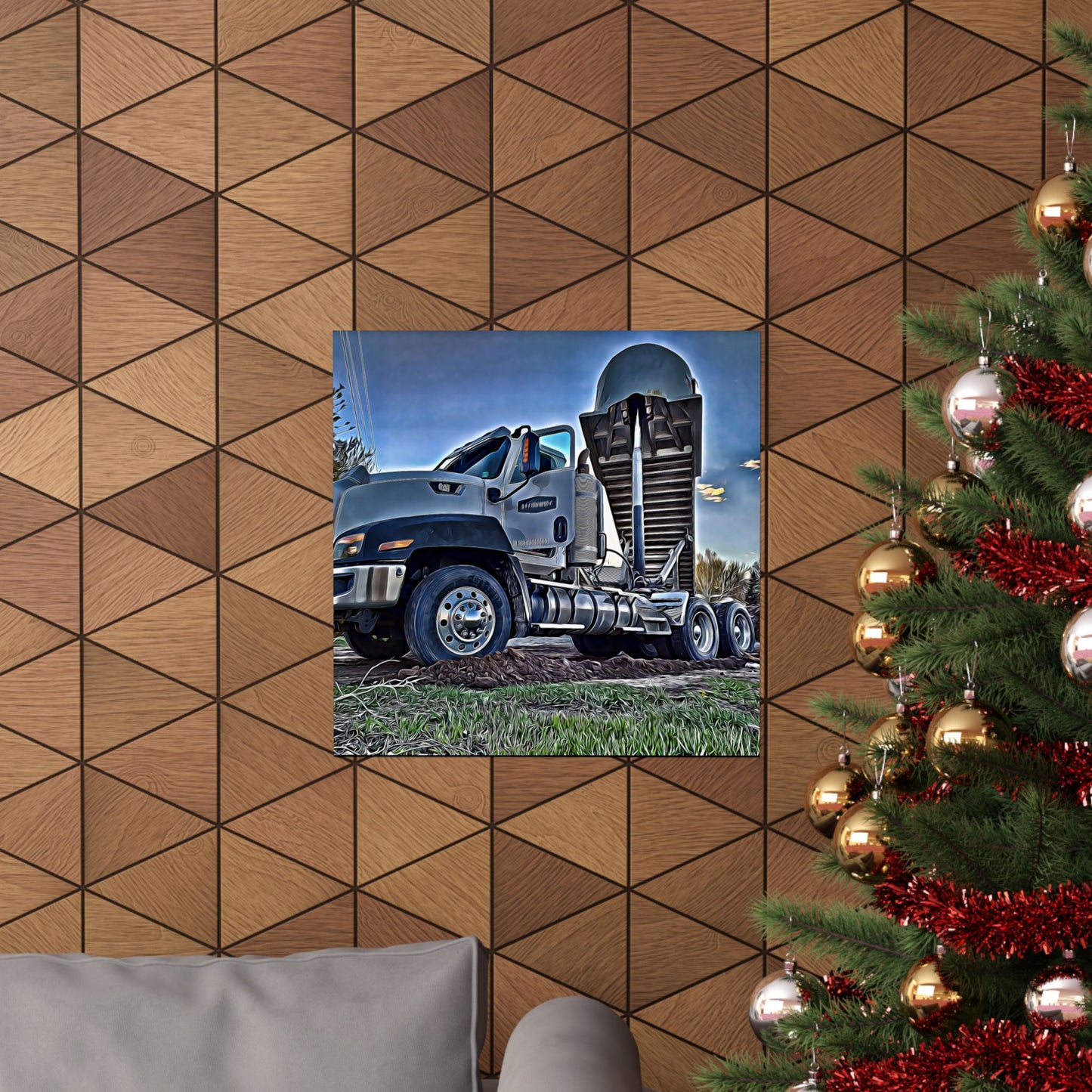 Matte Vertical Posters R & F truck