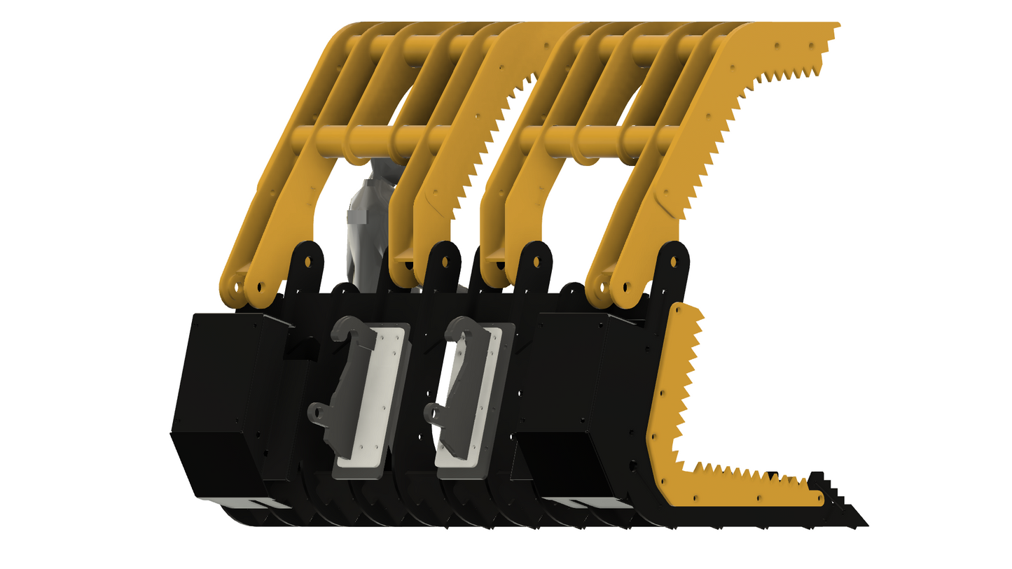 Payloader / Wheel Loader - All in One - Brush / Demolishing Grapple