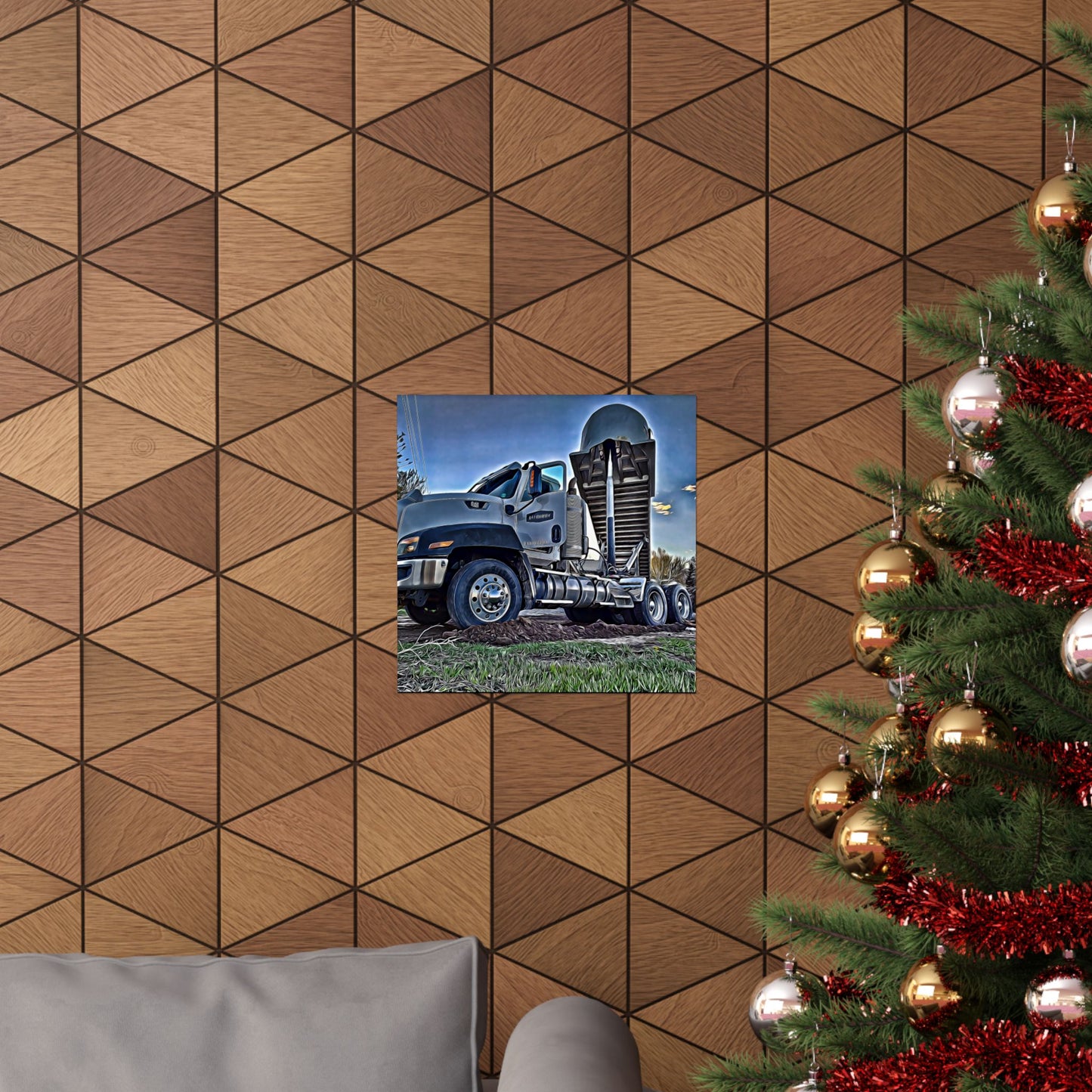 Matte Vertical Posters R & F truck