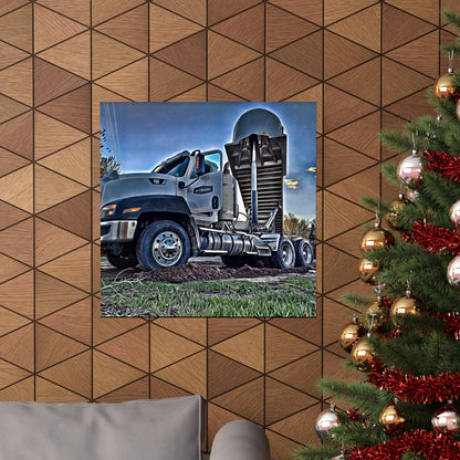 Matte Vertical Posters R & F truck