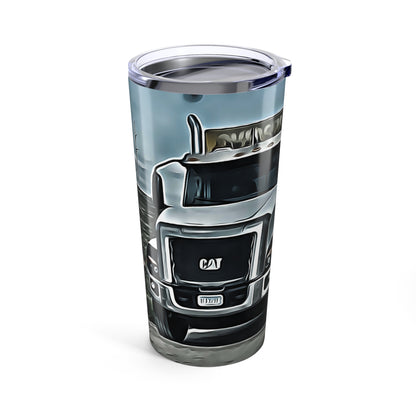 20oz Tumbler - Heavy Haul Semi Design